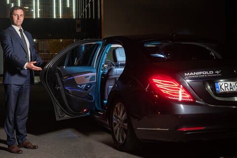 Cracow to airport transfer by Luxurious VIP limo