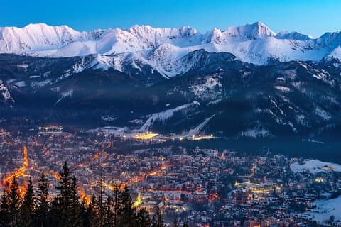 Tatra Mountains Panoramic View from Gubalowka