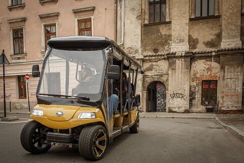 Krakow: City Sightseeing Tour Eco Electric Buggy Golf Cart