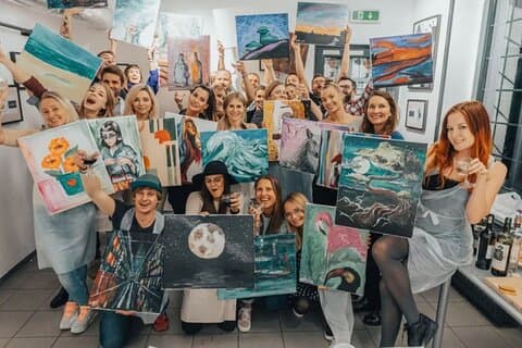 Painting and Wine in Warsaw