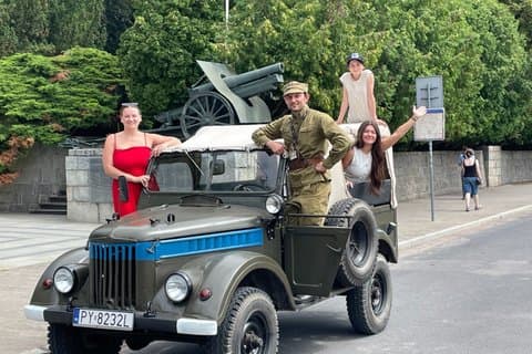 Poznan Private WWII Tour in Gaz 69 Army Car