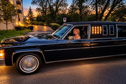 Krakow Private City Ride in a Classic 1984 Cadillac 7 Meter Limo