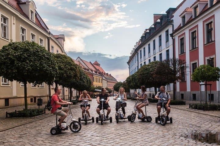 The Grand E-Scooter (3 wheeler) Tour of Wroclaw - everyday tour at 9:30 am