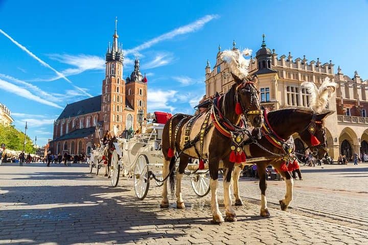 Private, unique city tour of Cracow from Warsaw by express train with pick up