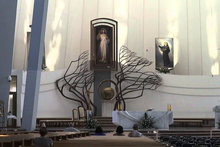 Inside of Łagiweniki sanctuary