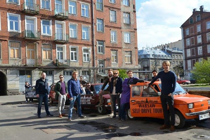 Retro Fiat Self-Drive Undisovered Tour in Warsaw