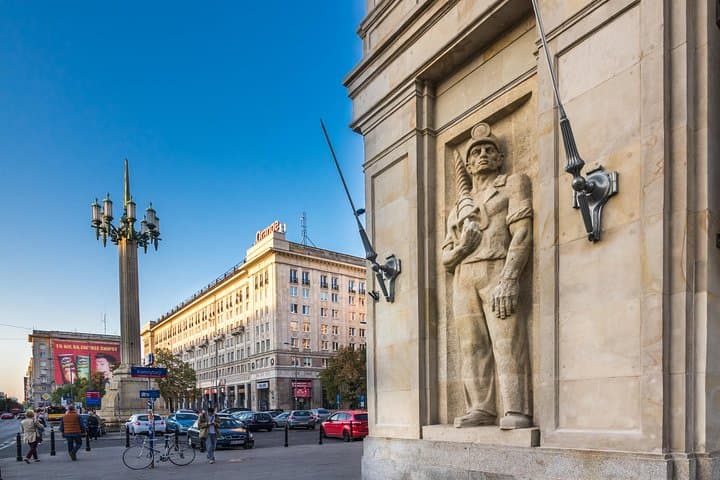Marszałkowska Dzielnica Mieszkaniowa (Marszałkowska Residential District) – one of the most emblematic examples of socialist realism in Poland, from Warsaw Tourist Organization archive