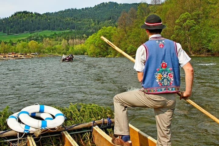 Dunajec River rafting, regular small group tour from Krakow