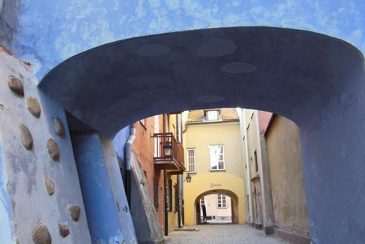 The picturesque streets in the old town