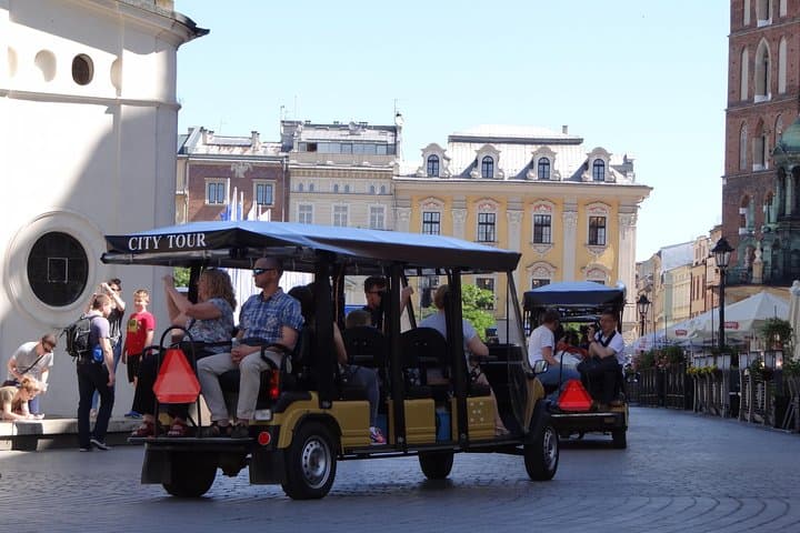 Krakow: Private Grand City Tour by golf cart (hotel pick up)