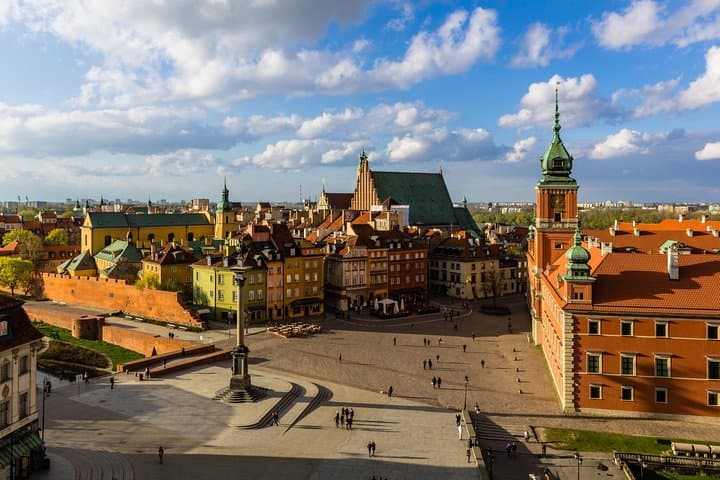 Castle Square, from the Warsaw Tourist Organization archieve