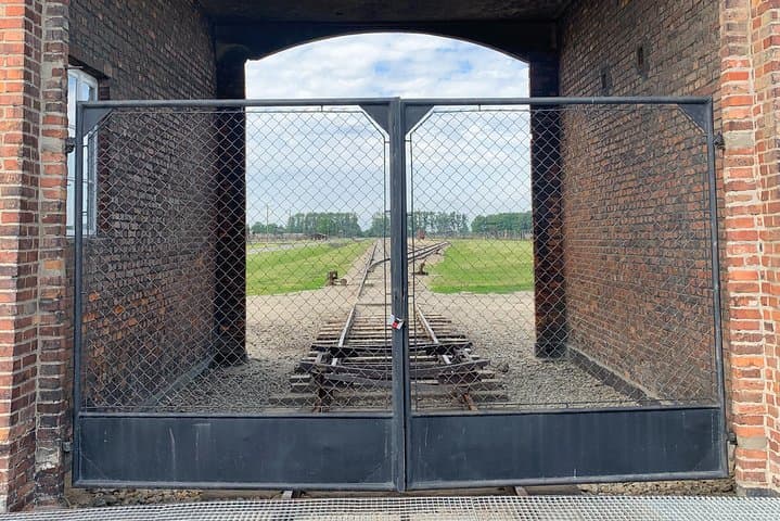 Birkenau main gate