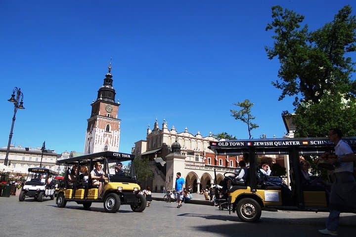Krakow: Private Grand City Tour by golf cart (hotel pick up)