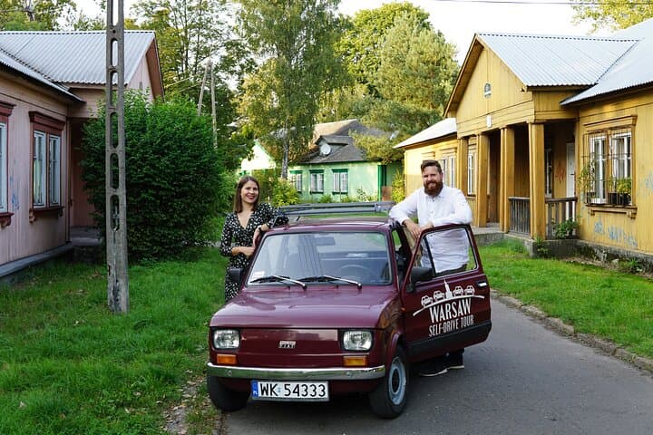 Retro Fiat Self-Drive Undisovered Tour in Warsaw