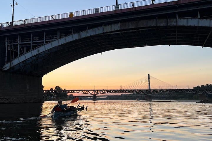 Packrafting / Kayaking Vistula River, Warsaw