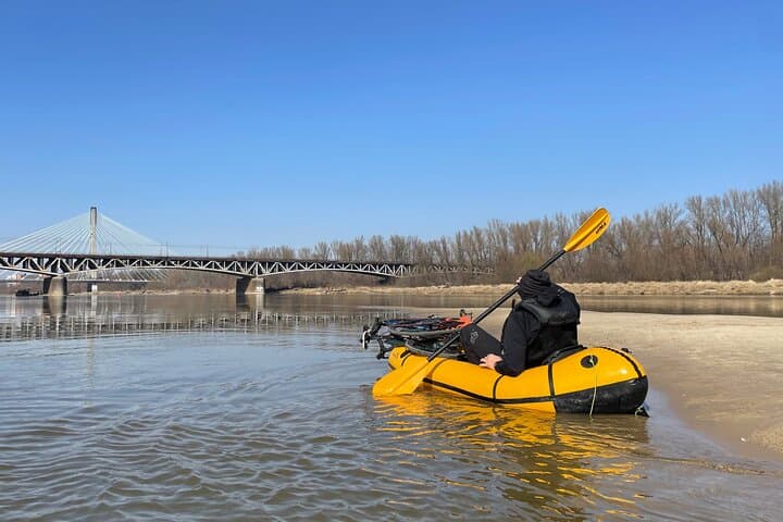 Packrafting / Kayaking Vistula River, Warsaw