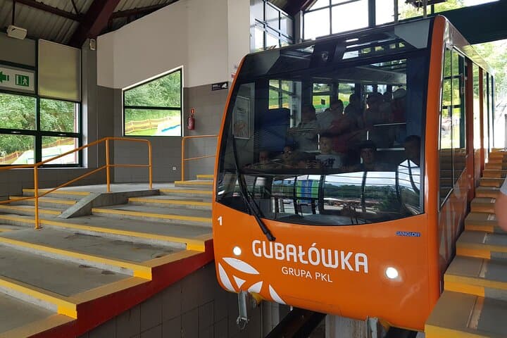 Funicular railway cable car to Gubalowka Hill