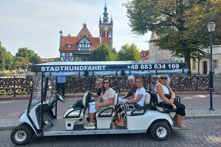 Gdansk: Private City Sightseeing Tour by Buggy/Cart LIVE GUIDED