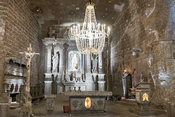Wieliczka Salt Mine Guided Tour with Ticket & Pick-up from Krakow