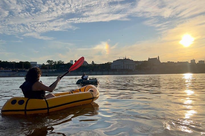 Packrafting / Kayaking Vistula River, Warsaw
