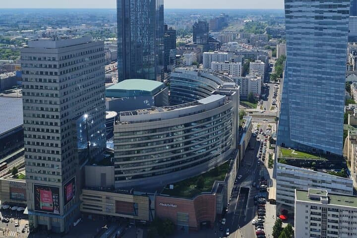 View from 30th floor of Palace of Culture and Science