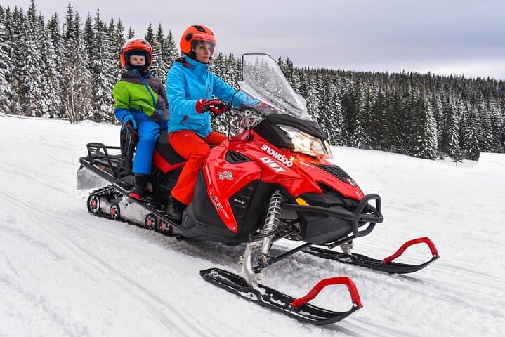 Zakopane: 3 hours Snowmobiles Guided Tour with bonfire and meal