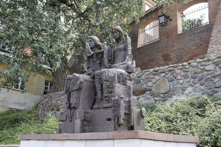 Monument of Wars and Sawa -legendary founders of Warsaw