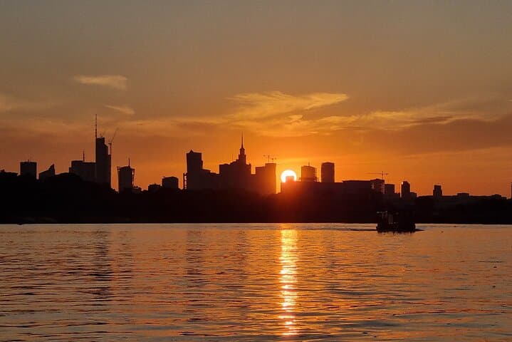 Warsaw Vistula River Sunset Cruise with Welcome Drink