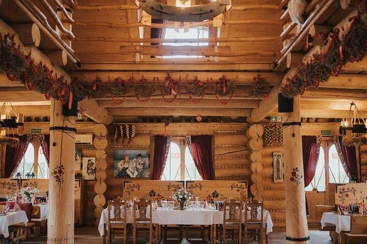 Trip to restaurant with national cuisine and show program