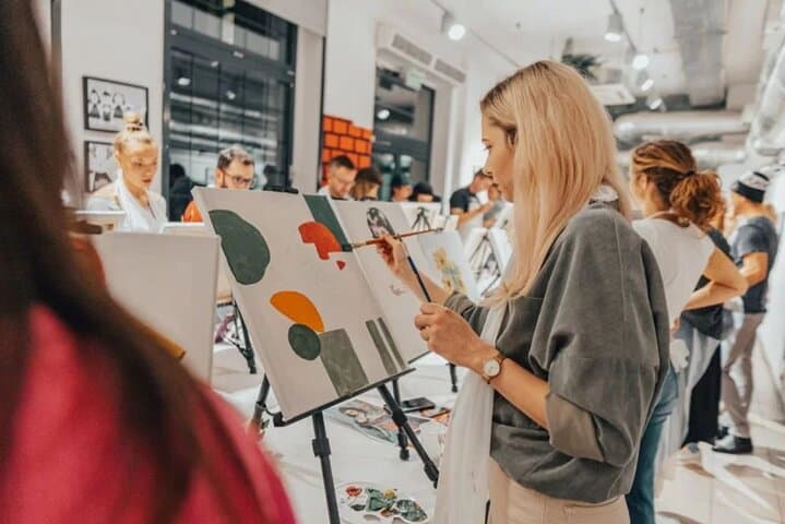 Painting and Wine in Warsaw