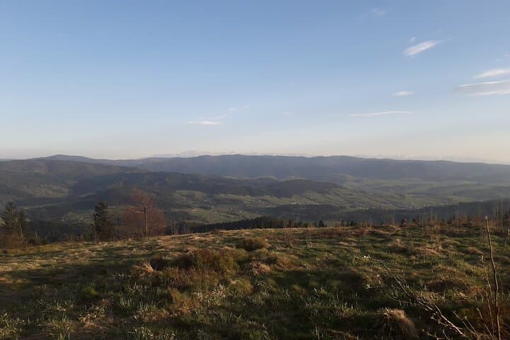 From Krakow: Private Sunset Hike & Night Descent with Headlamps