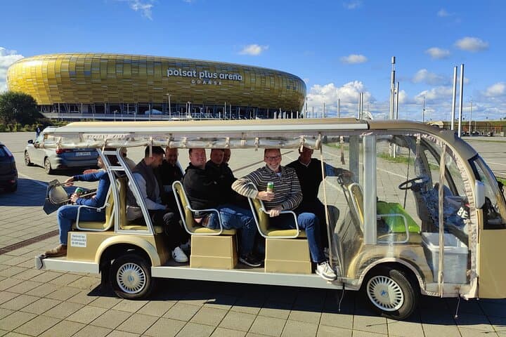 Gdansk: NO LIMIT BEER City Tour Sightseeing by Buggy Golf Cart