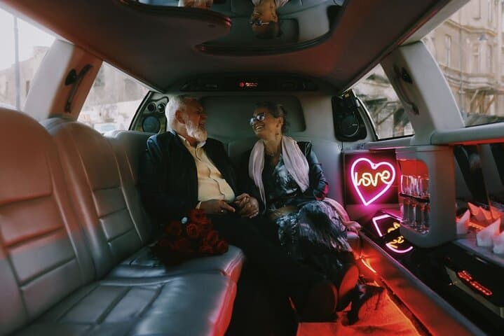Romantic time during the ride