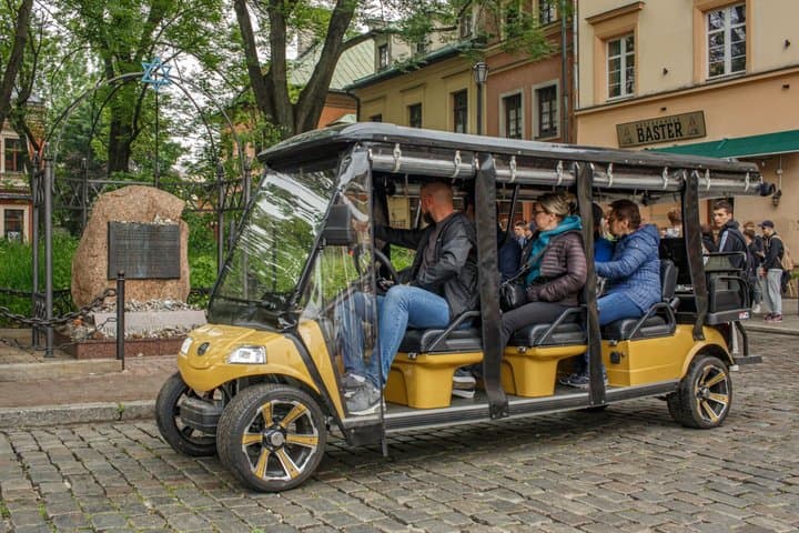 Jewish Heritage Group Tour by Golf Cart with Audio Guide in Krakow