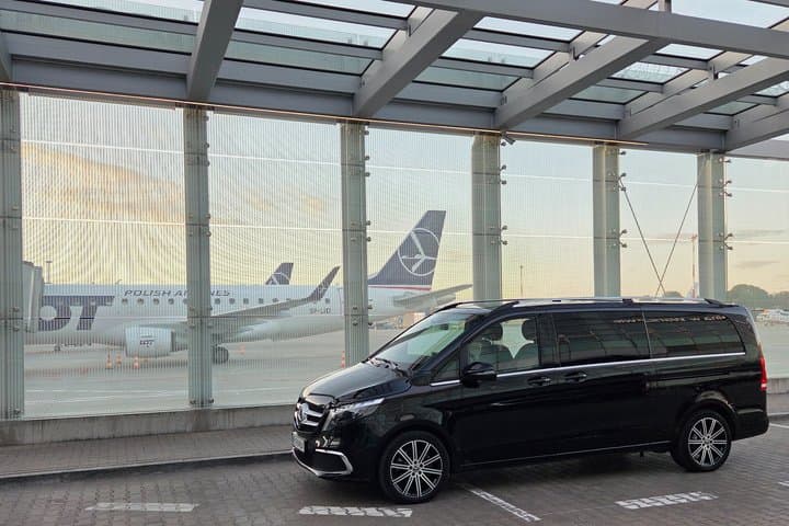 Warsaw City and Airport Private Transfer via Mercedes V Class