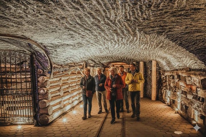 From Krakow: Salt Mine Fast-Track Ticket, Guide & Hotel Pick-up