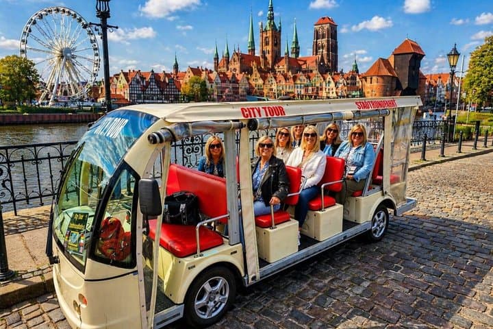 Gdansk: Private City Sightseeing Tour by Buggy/Cart LIVE GUIDED