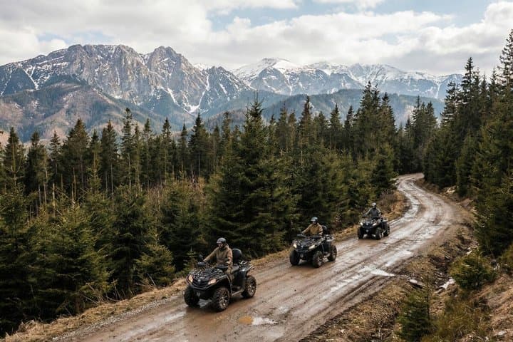 From Krakow: Zakopane Area ATV Quad Adventure & Hot Springs Tour