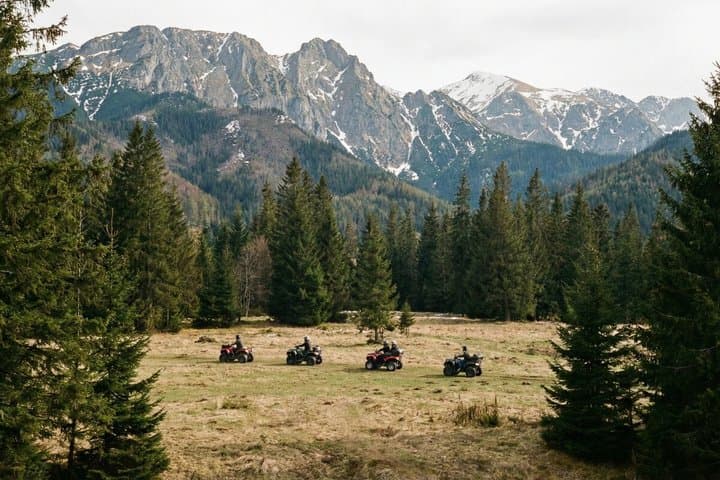 From Krakow: Zakopane Area Quad Adventure & Hot Springs Fun Tour