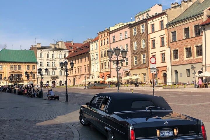 Krakow Private Tour in a Classic 1984 Cadillac 7 Meter Limo