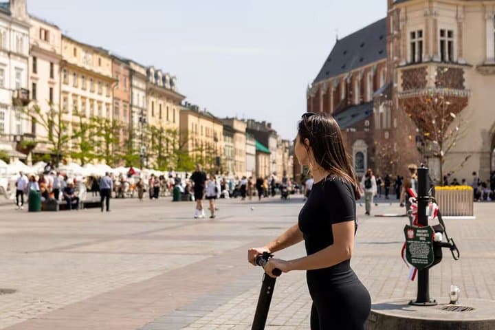 Old Town E-scooter Tour in Krakow