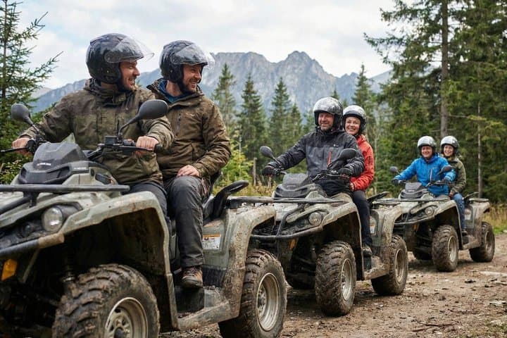 From Krakow: Zakopane Area Quad Adventure & Hot Springs Fun Tour