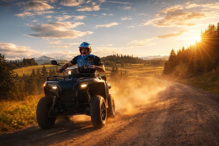 From Krakow: Zakopane Area Quad Adventure & Hot Springs Fun Tour