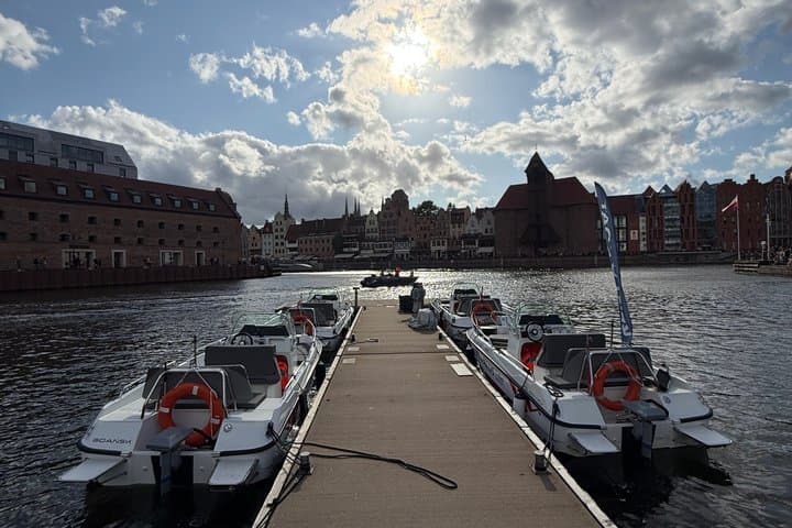 Gdansk Private Electric Boat Rental No License Needed