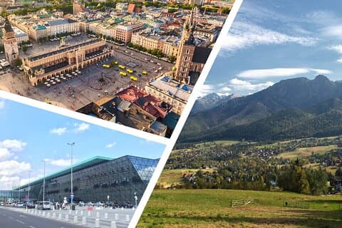 Balice airport/city to or from Zakopane one way PRIVATE TRANSFER