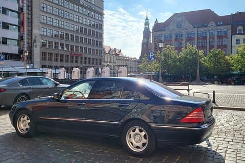 Private Wroclaw Ride Tour In Luxury Youngtimer Mercedes