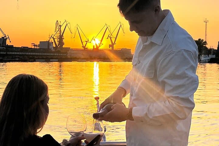 Magic Sunset Cruise to the Shipyard