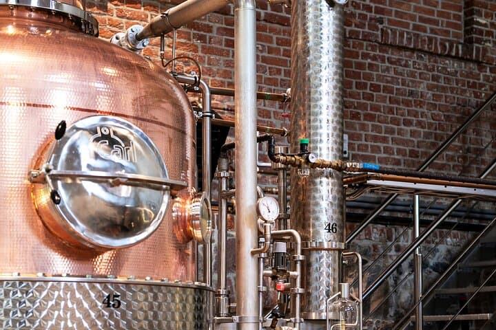 The Podole Wielkie Distillery - copper distillation column