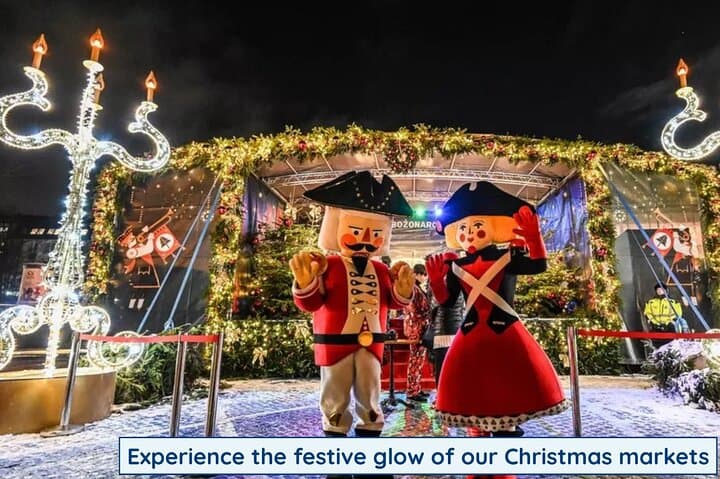 Experience the festive glow of our Christmas markets