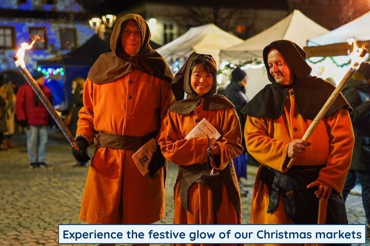 Experience the festive glow of our Christmas markets